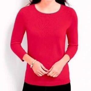 Talbots Audrey 100% Cashmere sweater Size small crewneck pull over long sleeve